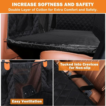 RuffRover 2.0™ - Hard Bottom Dog Car Seat Protector + (FREE Dog Bed)