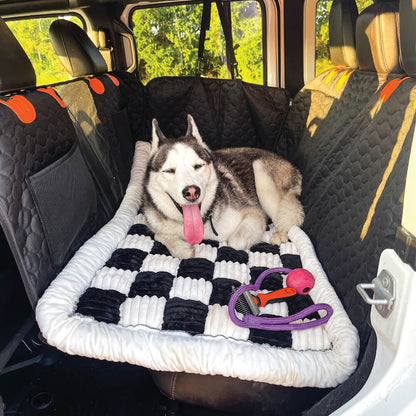 RuffRover 2.0™ - Hard Bottom Back Seat Extender + (FREE Dog Bed)