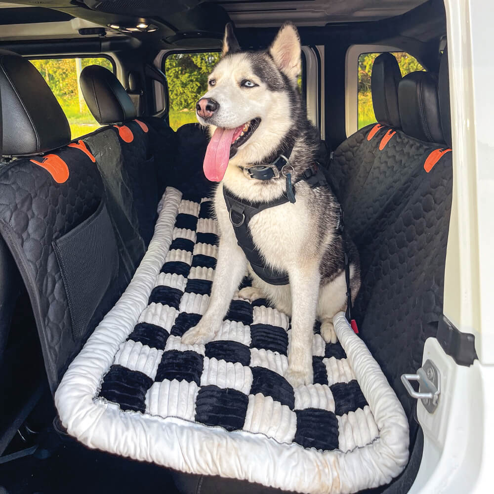 RuffRover 2.0™ - Hard Bottom Back Seat Extender + (FREE Dog Bed)