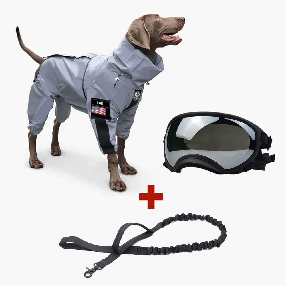 GlowGuard™ Reflective Waterproof Dog Coat for All Seasons